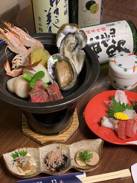 新コース 豪華!! 海鮮と和牛の陶板焼きコース ~超人気~ 焼きサバ寿司付き